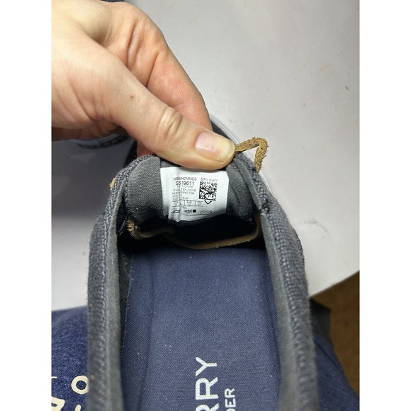 SPERRY Top Sider Navy Blue Gingham Men's Size 9 Sneaker Boat Shoe STS18298 - Picture 7 of 7